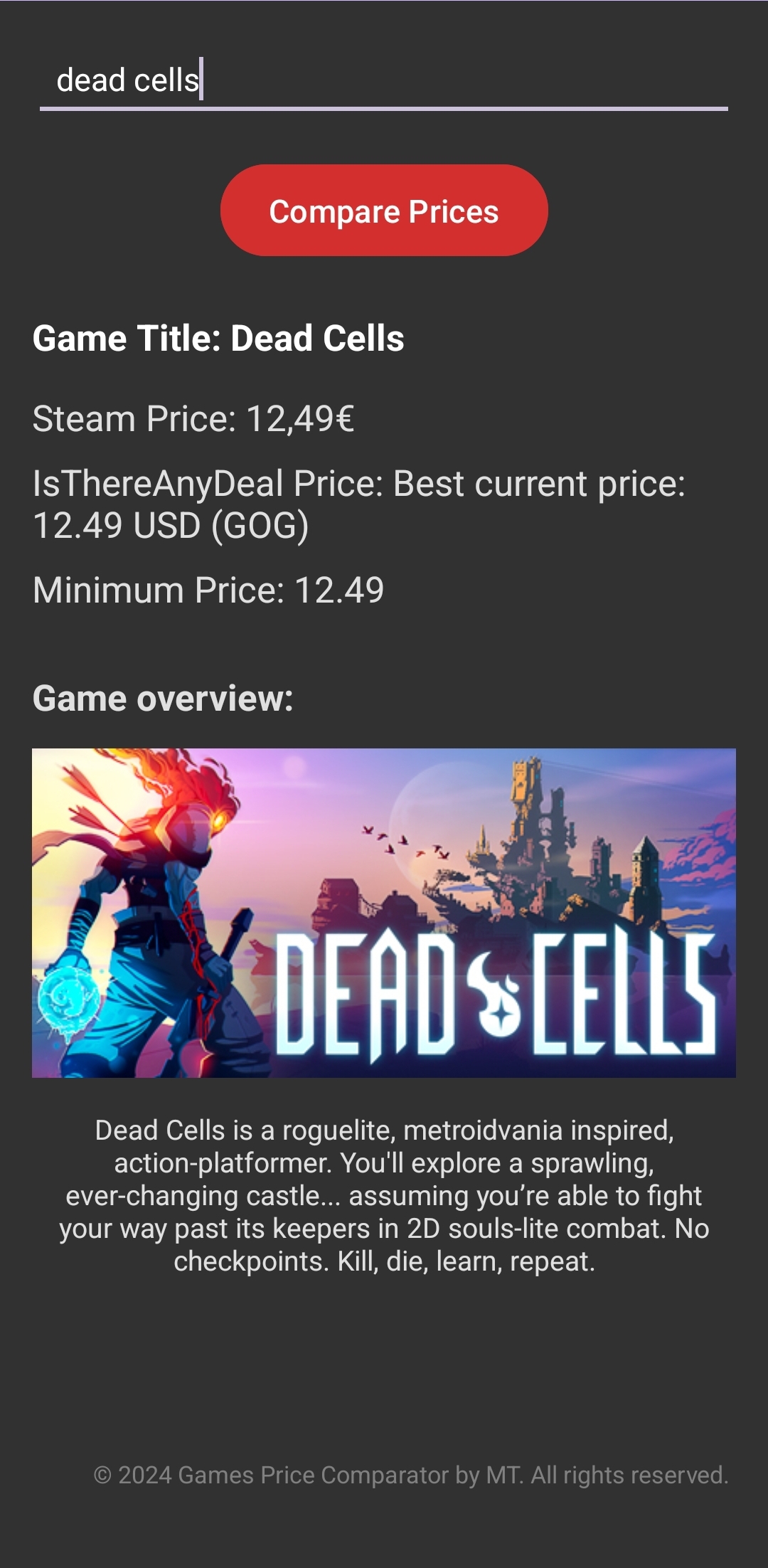 Screenshot of Dead Cells